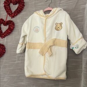 Disney Cream and Yellow Kids Bathrobe